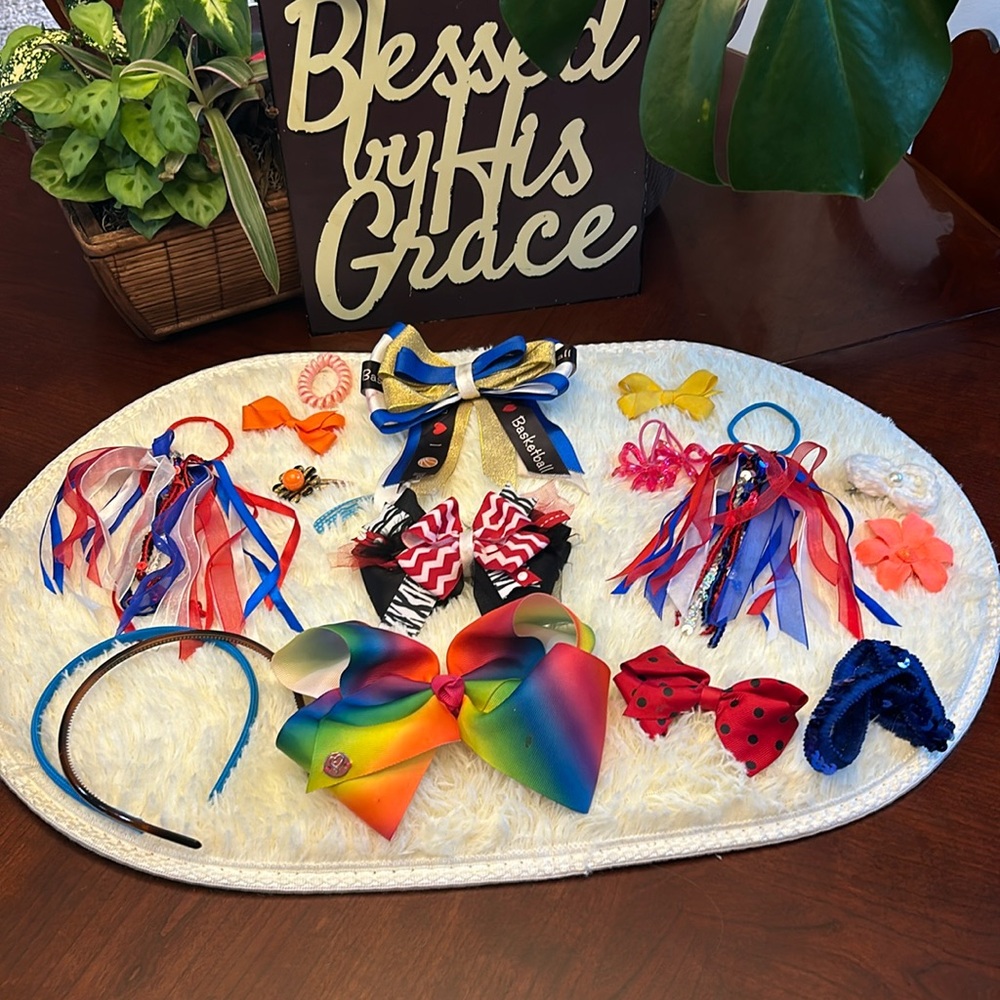 Girls hair bow bundle